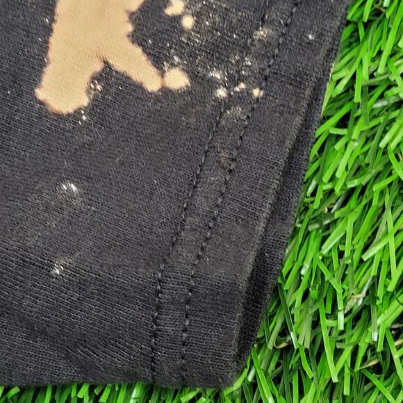 Harley-Quinn Joker Bleached Shirt Womens Small 17x27 Black Crazy - Picture 8 of 11